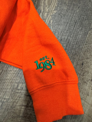 First King Clothing Orange and green hoodie